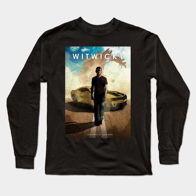 Sam Witwicky -  Chevrolet Camaro - Car Legends Long Sleeve T-Shirt by Great-Peoples